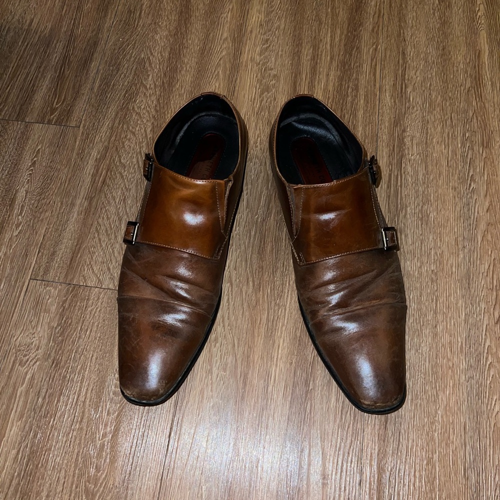 Kenneth Cole Double Monk Strap Shoes Mens Size 11